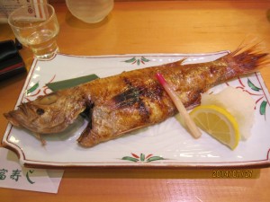 ノドグロの塩焼き