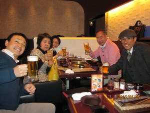 １日しゃべりまくった後のビールは最高！